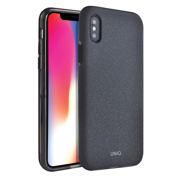 Uniq Lithos tapauksessa iPhone Xs Max - musta