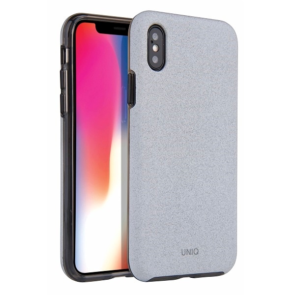 Uniq Lithos tapauksessa iPhone Xs Max - vaaleanharmaa