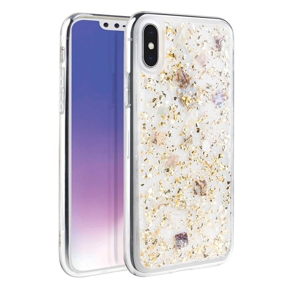 Uniq Lumence Clear kotelo iPhone Xs Max - kultainen