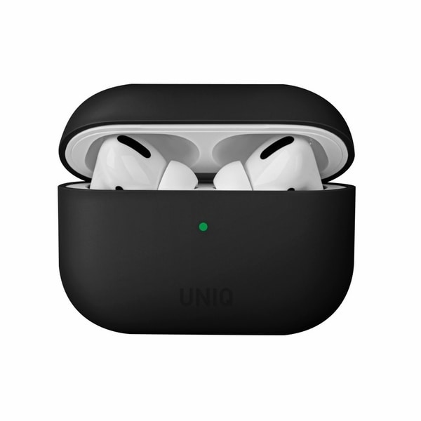 Uniq Lino Silikonikotelo AirPods Pro:lle - musta