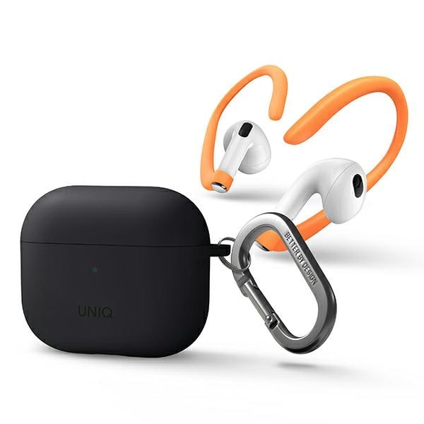 Uniq Nexo kotelo AirPods 3 + Korvakoukut Silikoni - harmaa