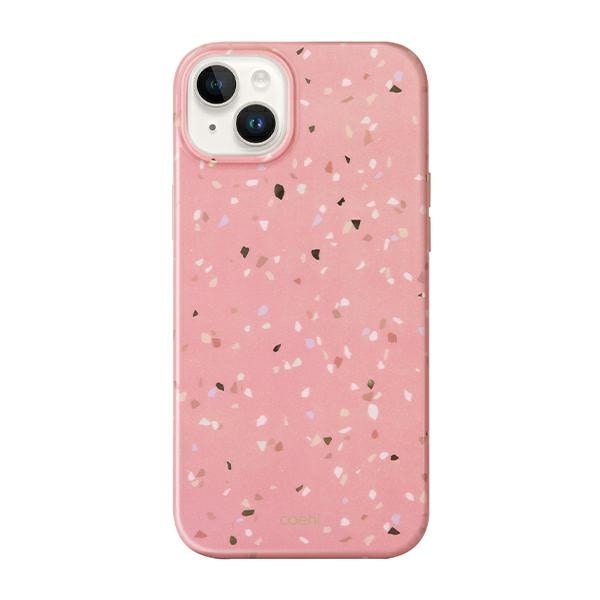 Uniq Coehl Terrazzo tapauksessa iPhone 14 Plus - vaaleanpunainen