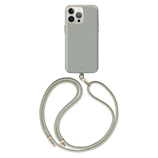 Uniq Coehl Creme Magneettinen latauskotelo iPhone 15 Pro Maxille - sage