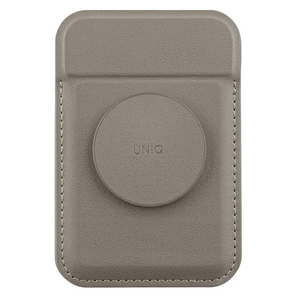 Uniq Flixa magneettikorttilompakko jalustalla Harmaa/Flint Gray MagSafe MagSafe