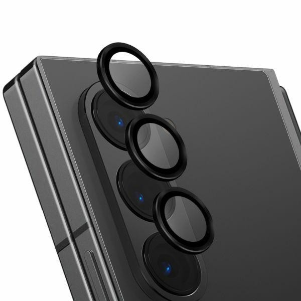 Uniq Optix Alumiininen karkaistu lasi linssille, jossa applikaattori Samsung Galaxy Z Fold 6 - musta