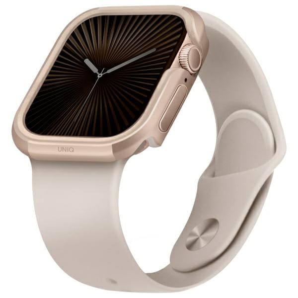 Uniq tapauksessa Valencia Apple Watch Series 46mm kultainen/kultainen