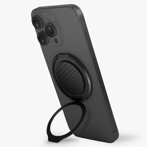 Uniq Gripfit Premium 360 magneettikiinnike ja potkulaudan magneettinen pidike musta/hiilimusta musta