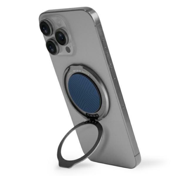 Uniq Gripfit 360 magneettikiinnike&Kickstand magneettikiinnike sininen/safiirinsininen