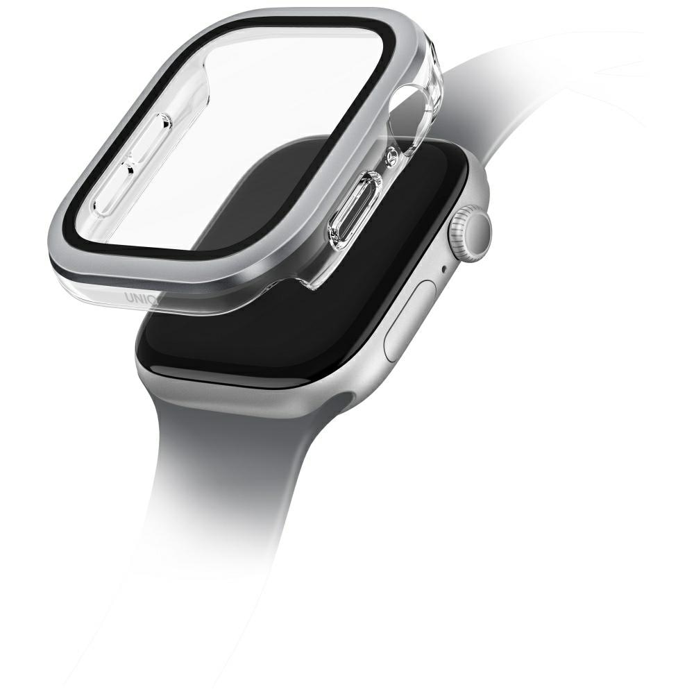 Uniq Voute karkaistu lasi tapauksessa Apple Watch 10 42 mm - hopea
