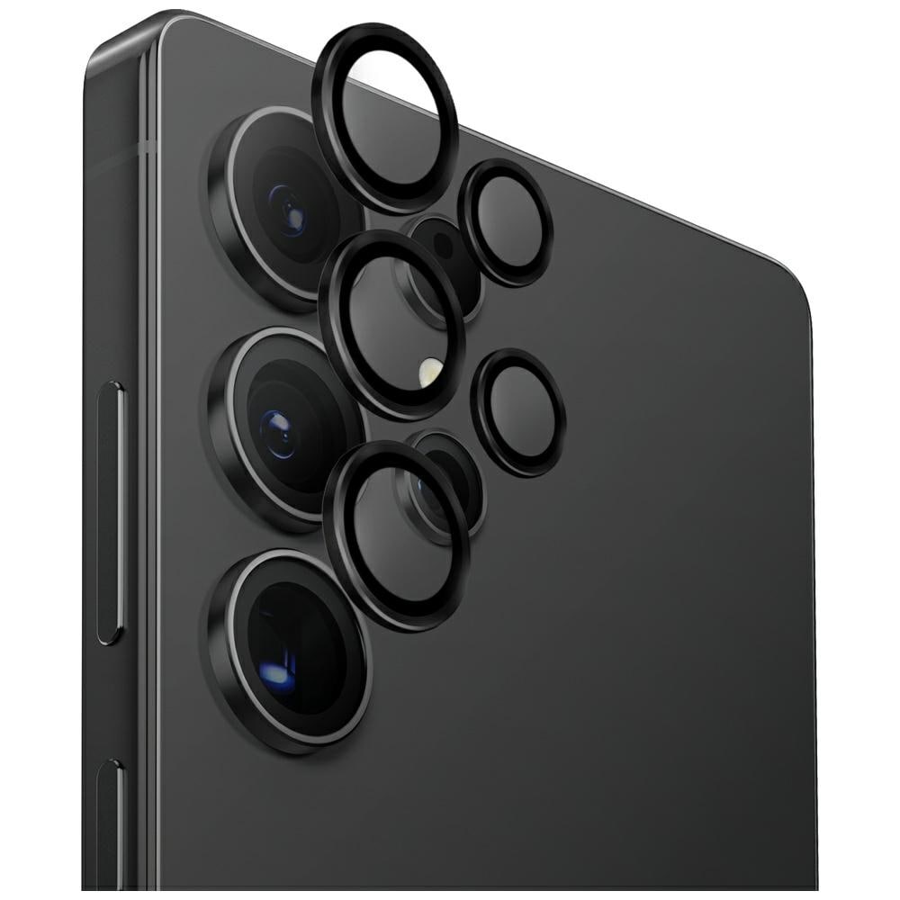 Uniq Optix Alumiininen kameraobjektiivi Samsung Galaxy S25 Ultra - musta