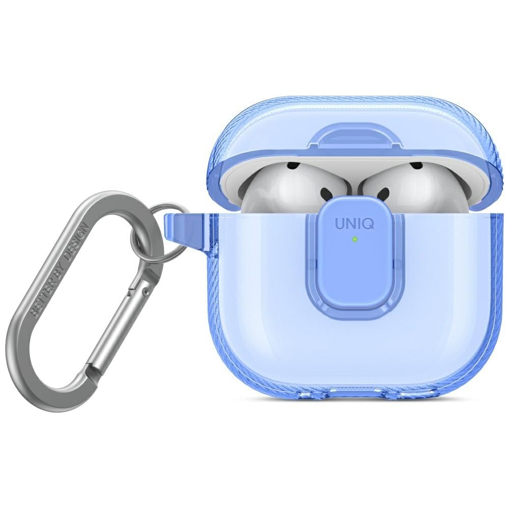 Uniq Glase Pro -kotelo AirPods 4:lle - sininen