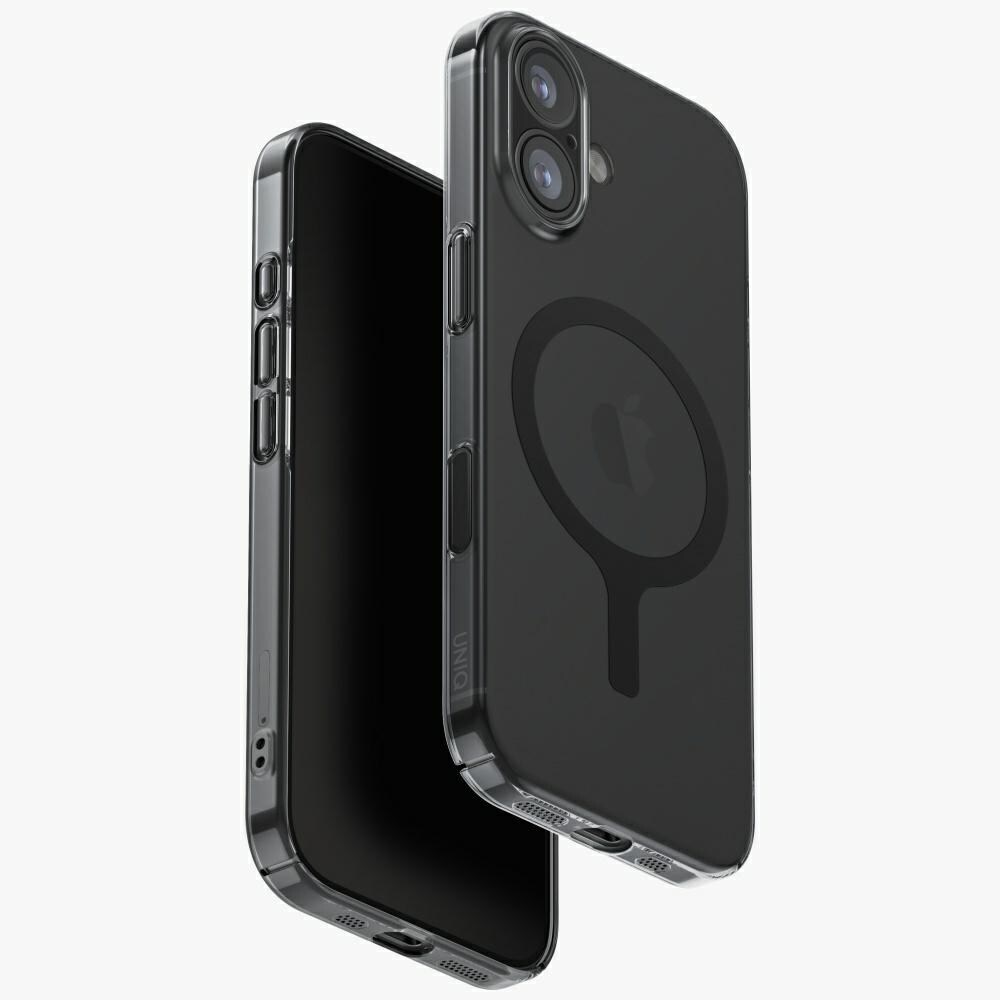 Uniq Airsuit iPhone 17 Magclick-latauskotelo - musta