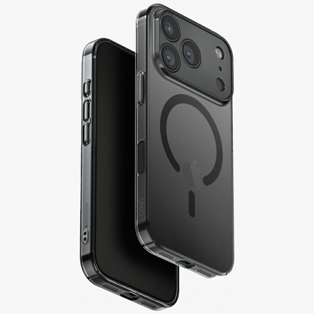 Uniq Airsuit Magclick -latauskotelo iPhone 17 Pro:lle - musta