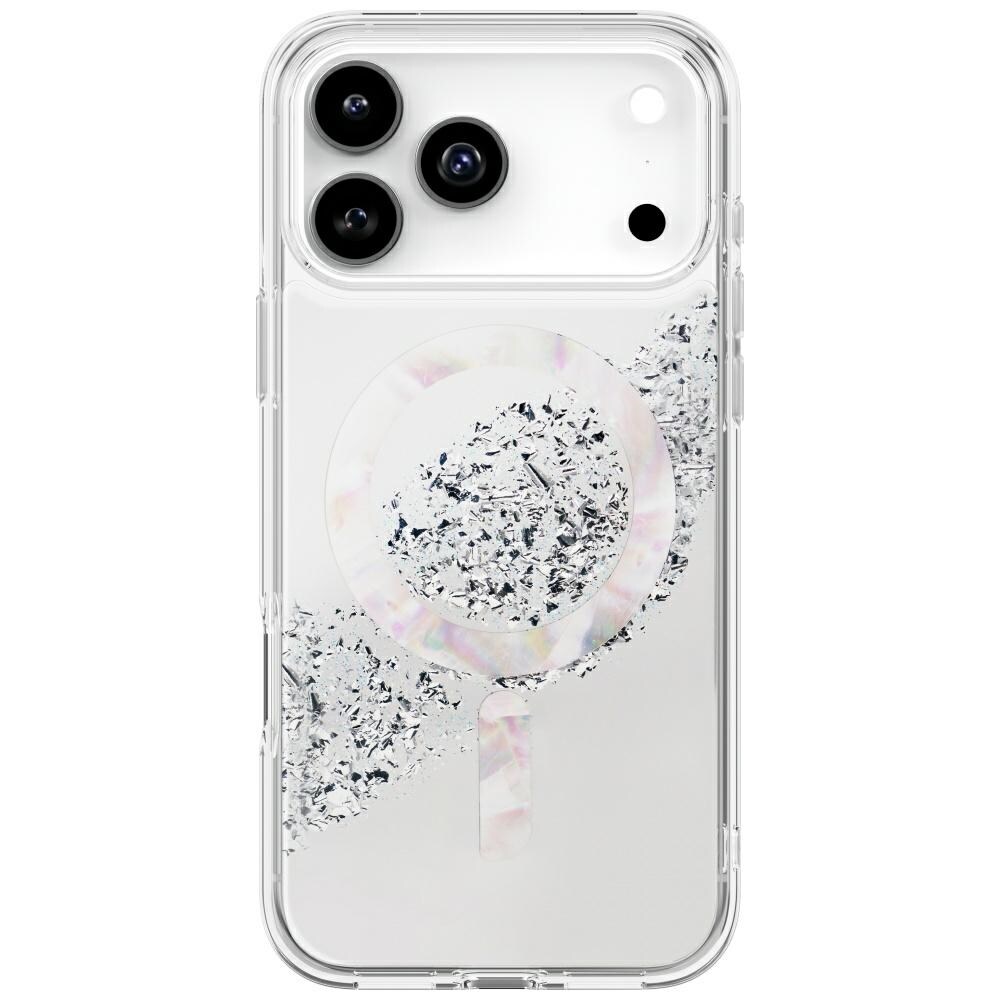 Uniq Coehl Crystelle tapauksessa iPhone 17 Pro Max Magneettinen lataus - hopea