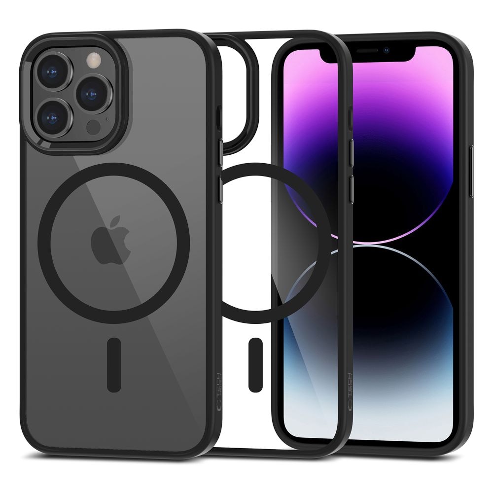 Tech-Protect MagMat MagSafe MagSafe iPhone 13 Pro Max kotelo - Kirkas musta