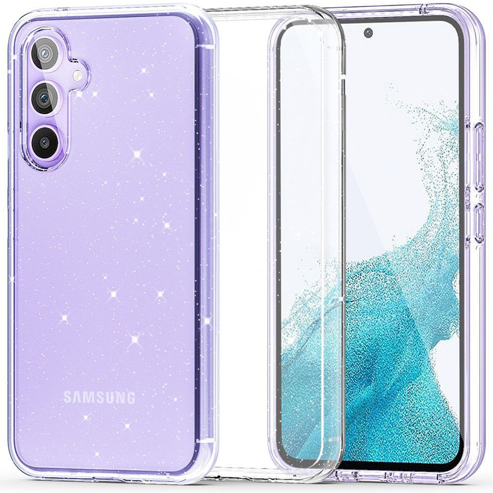 Tech-Protect FlexAir hybridi kotelo Samsung Galaxy S23 FE - Kirkas-Glitter