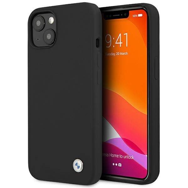 BMW Silikoni Signature Case for iPhone 13 - musta