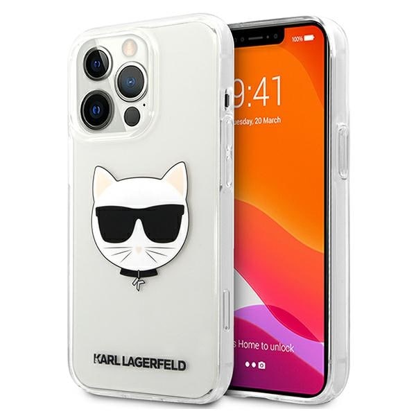 Karl Lagerfeld Choupette Head Case for iPhone 13 Pro Max - läpinäkyvä - läpinäkyvä
