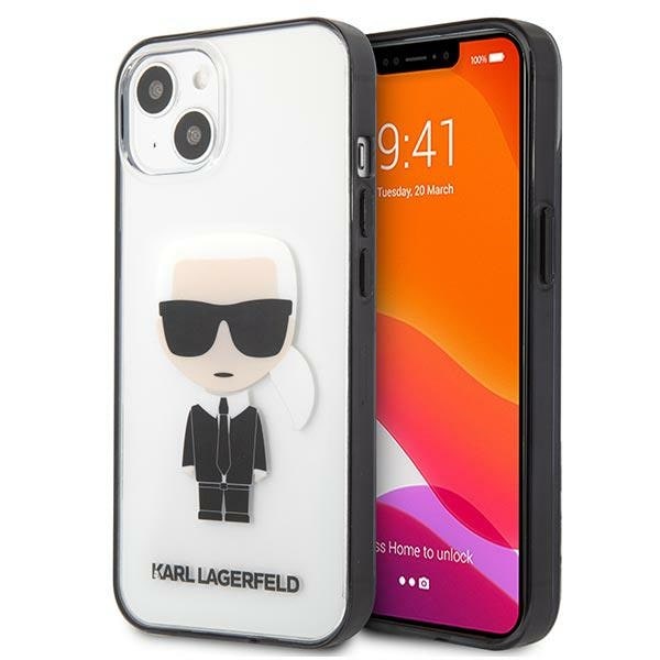 Karl Lagerfeld Iconik Karl Kotelo iPhone 13 mini - läpinäkyvä