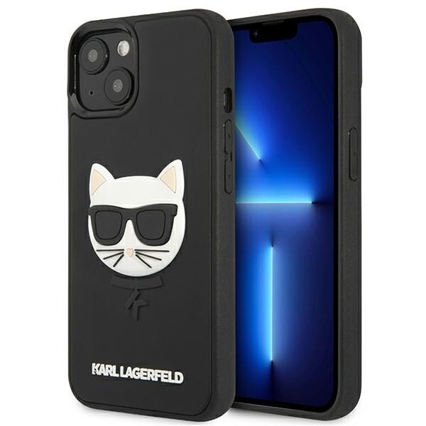 Karl Lagerfeld 3D kumi Choupette Case for iPhone 13 mini - Musta