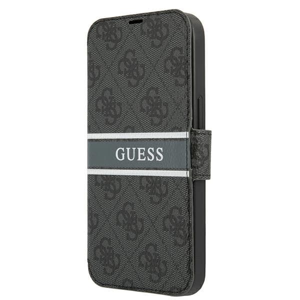 Guess GUBKP13S4GDGR iPhone 13 mini 5.4" harmaa/harmaa kirja 4G Stripe