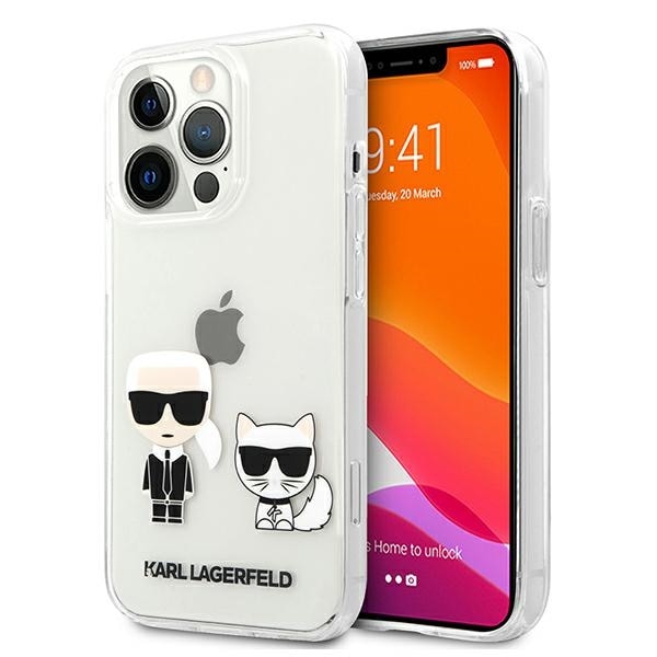 Karl Lagerfeld Karl & Choupette Case for iPhone 13 Pro Max 6.7" - läpinäkyvä
