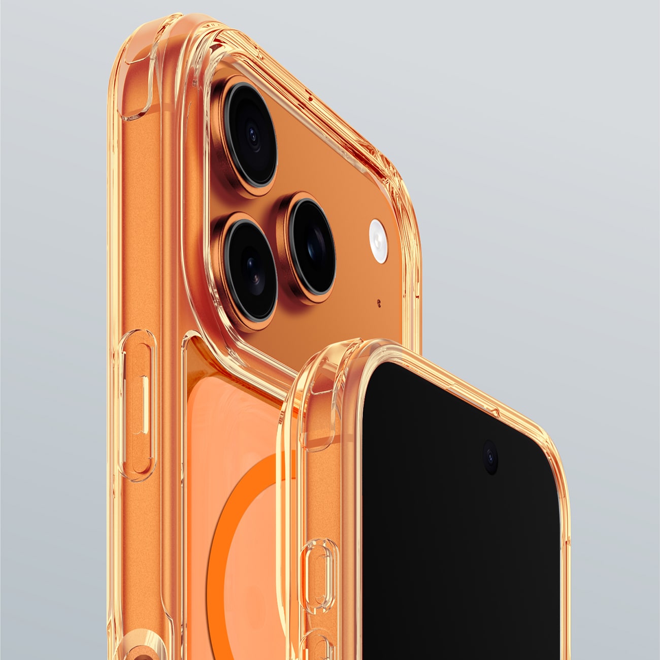 AmazingThing Minimal kotelo iPhone 17 Pro:lle, yhteensopiva MagSafe - oranssi - kanssa