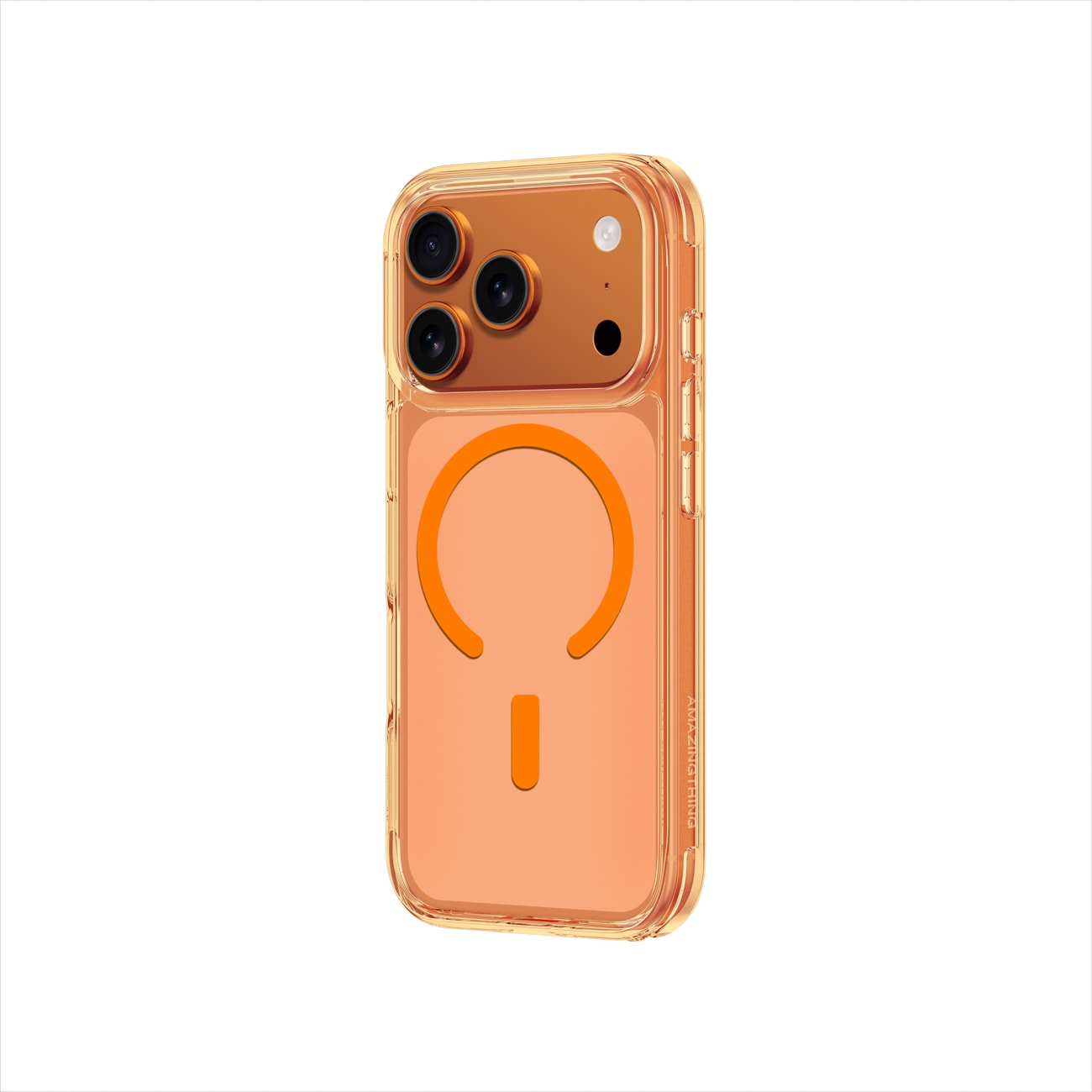 AmazingThing Minimal Mag Case for iPhone 17 Pro Max yhteensopiva MagSafe kanssa - oranssi