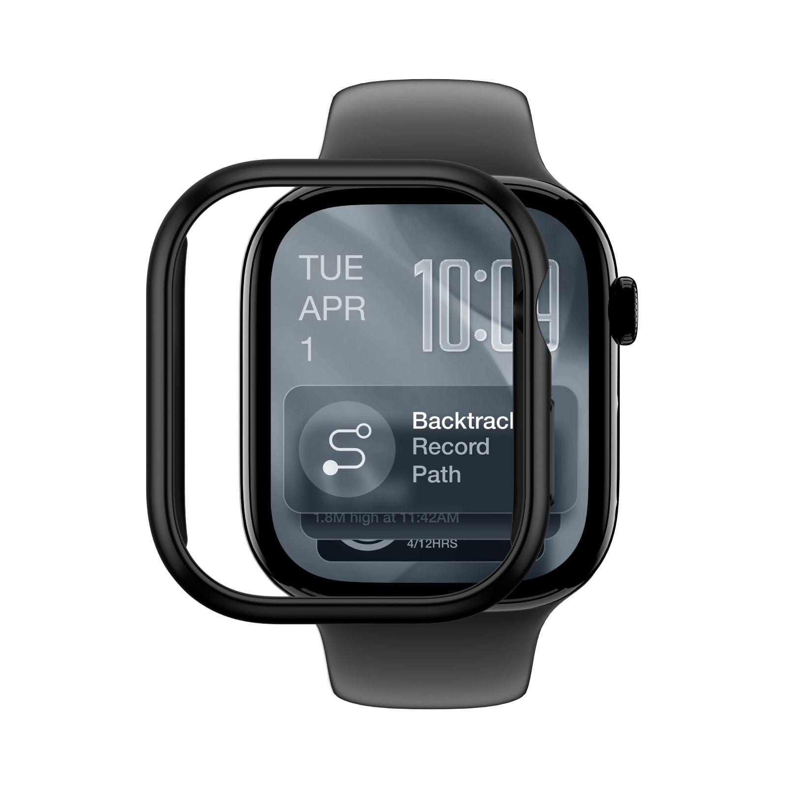 AmazingThing Minimaalinen suojakotelo Apple Watch Series 11 46mm - musta - musta