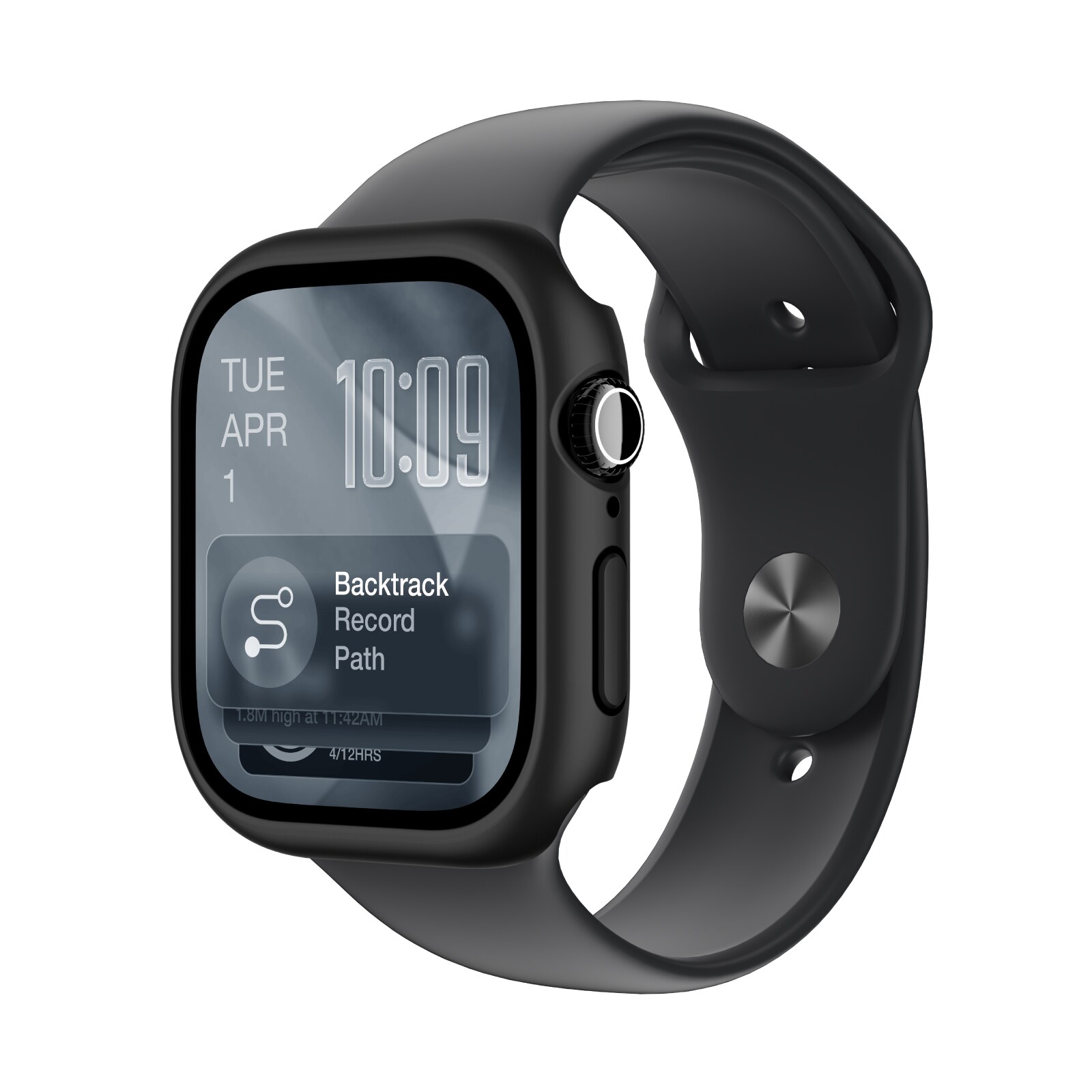 AmazingThing Minimaalinen suojakotelo Apple Watch Series 11 46mm - musta - musta