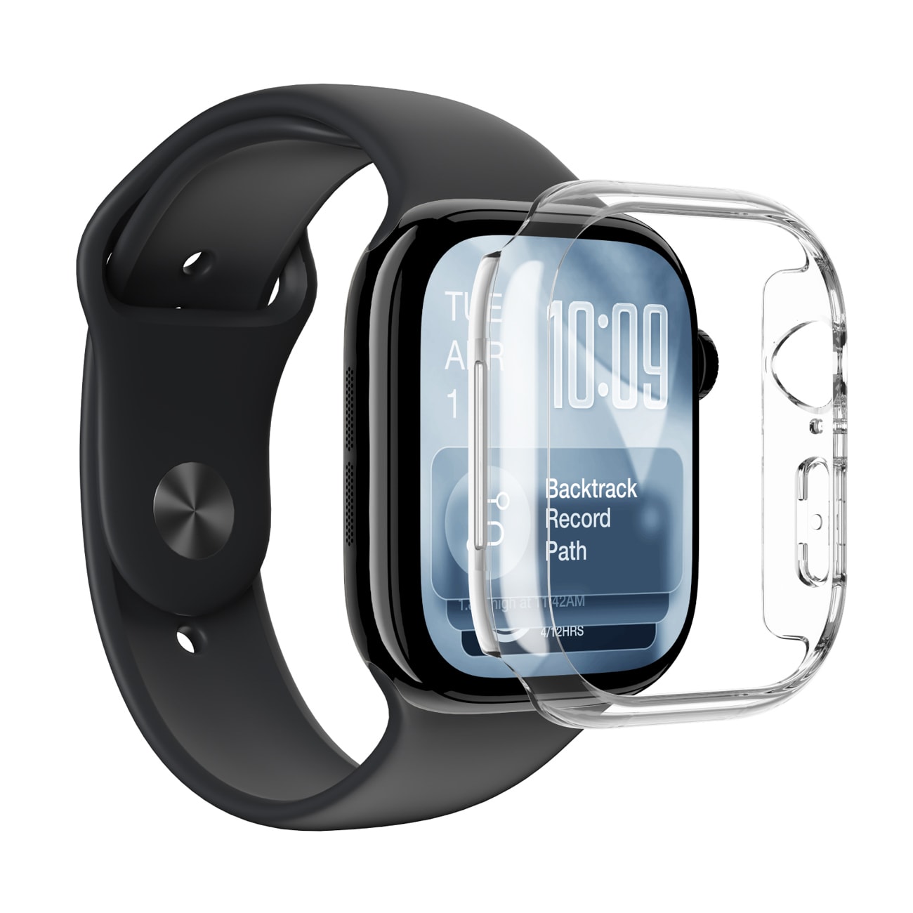 AmazingThing Minimaalinen suojakotelo Apple Watch Series 11 42mm - Kirkas