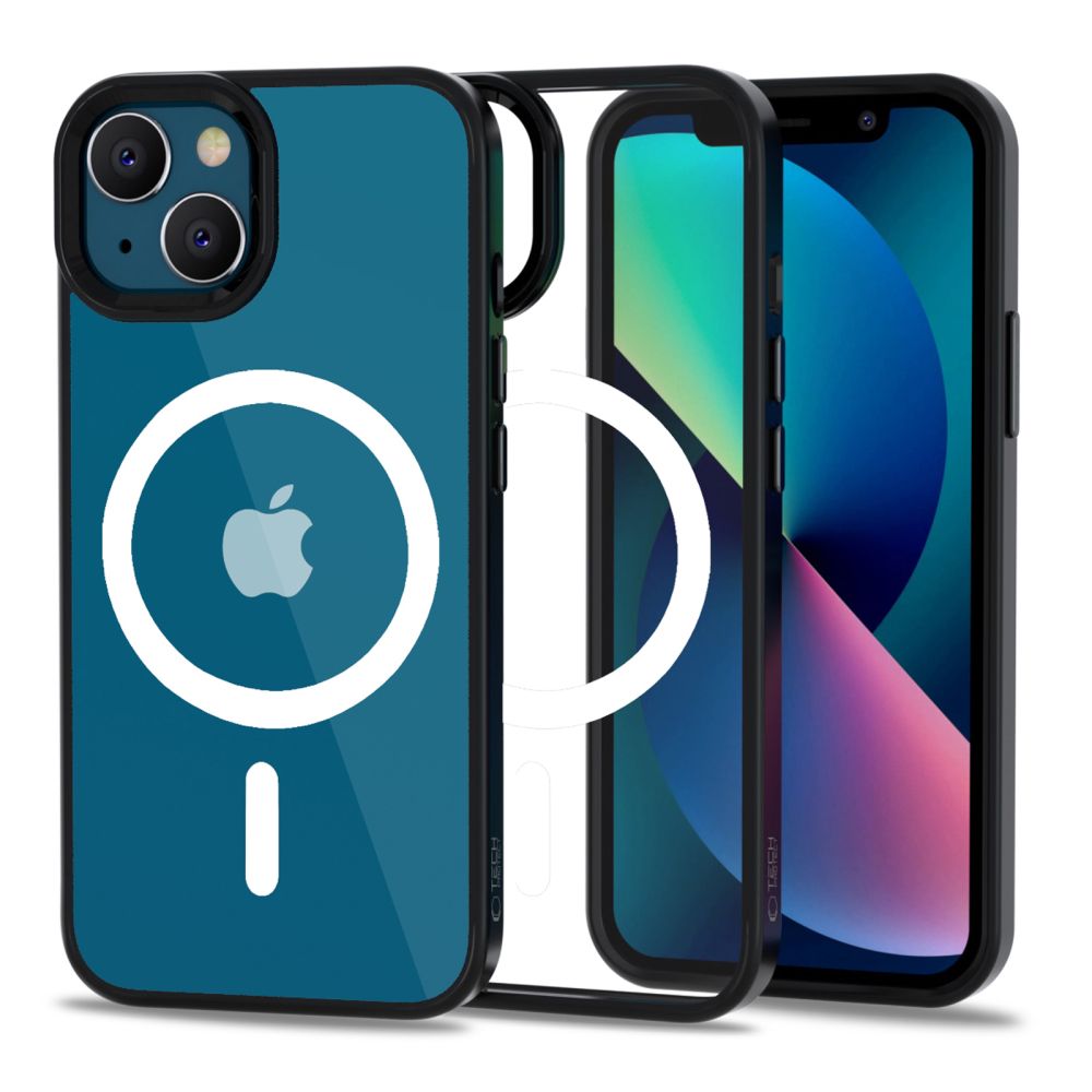 Tech-Protect MagMat MagSafe iPhone 13 Kotelo - Kirkas musta