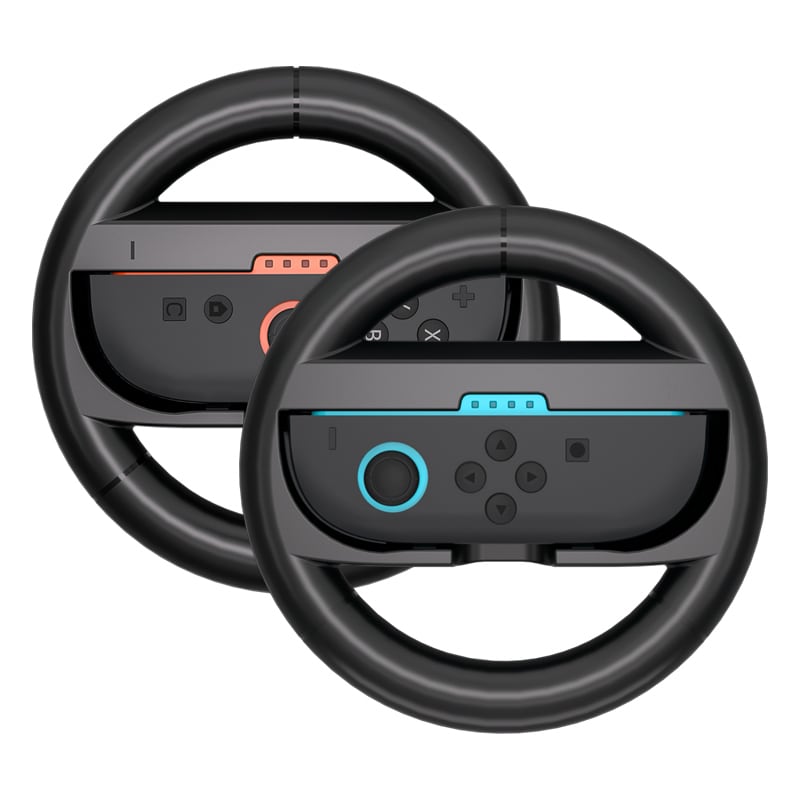 Racing Wheel Nintendo Switch 2 Joy-Con -ohjaimelle (2 kpl) - musta