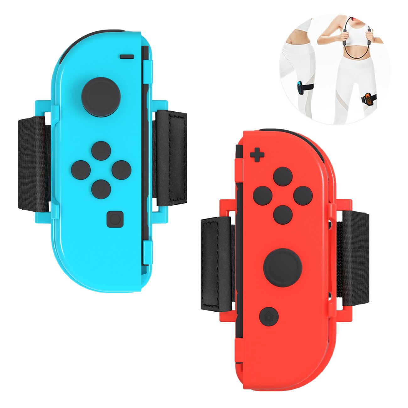 Nintendo Switch Sports tarvikesetti 10 osaa – Golfmailat, tennismailat, miekat ja jalkahihnat Joy-Conille