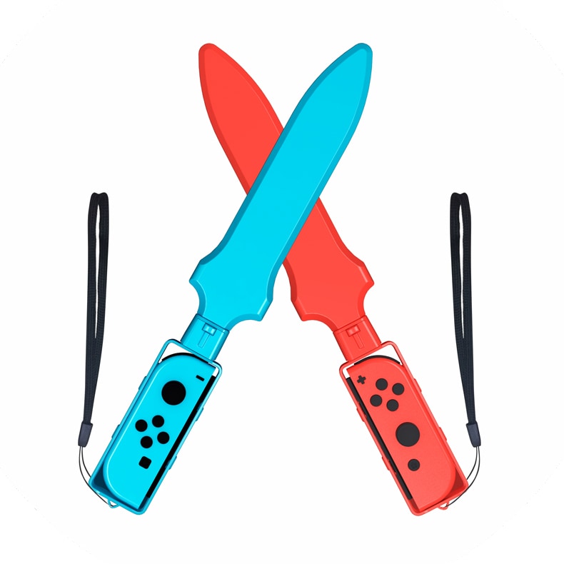 Nintendo Switch Sports tarvikesetti 10 osaa – Golfmailat, tennismailat, miekat ja jalkahihnat Joy-Conille