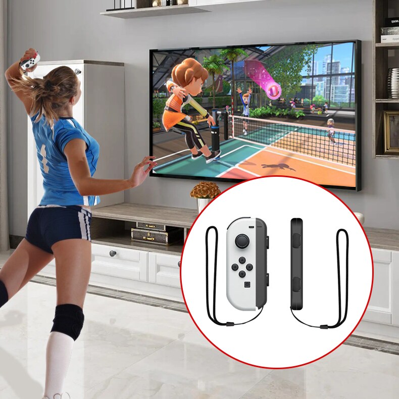 Nintendo Switch Sports tarvikesetti 10 osaa – Golfmailat, tennismailat, miekat ja jalkahihnat Joy-Conille