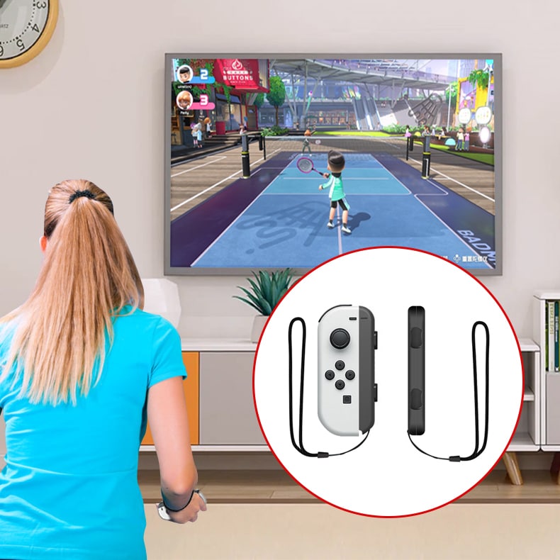 Nintendo Switch Sports tarvikesetti 10 osaa – Golfmailat, tennismailat, miekat ja jalkahihnat Joy-Conille