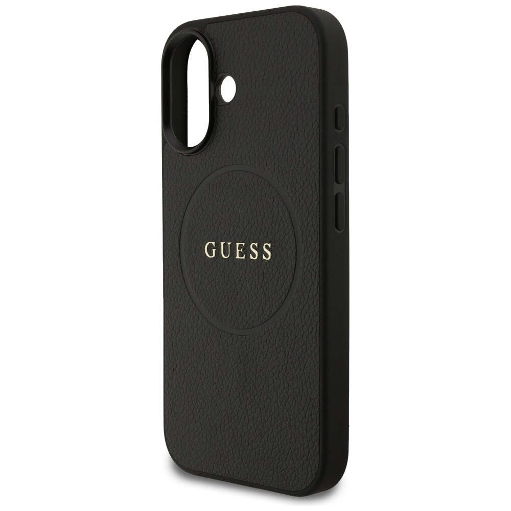 Guess Rakeinen rengas MagSafe-kotelo iPhone 17:lle - musta