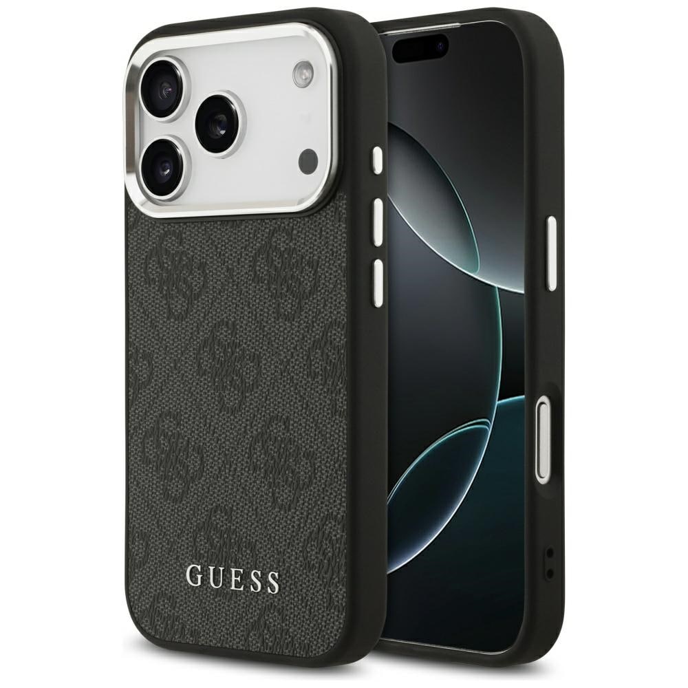 Guess 4G Classic Logo MagSafe -kotelo iPhone 17 Pro - mustalle tietokoneelle - musta