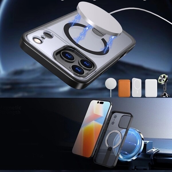 Hybrid Armor X Kotelo Samsung Galaxy S26 Ultra jalustalla, Yhteensopiva MagSafe - Musta - Musta