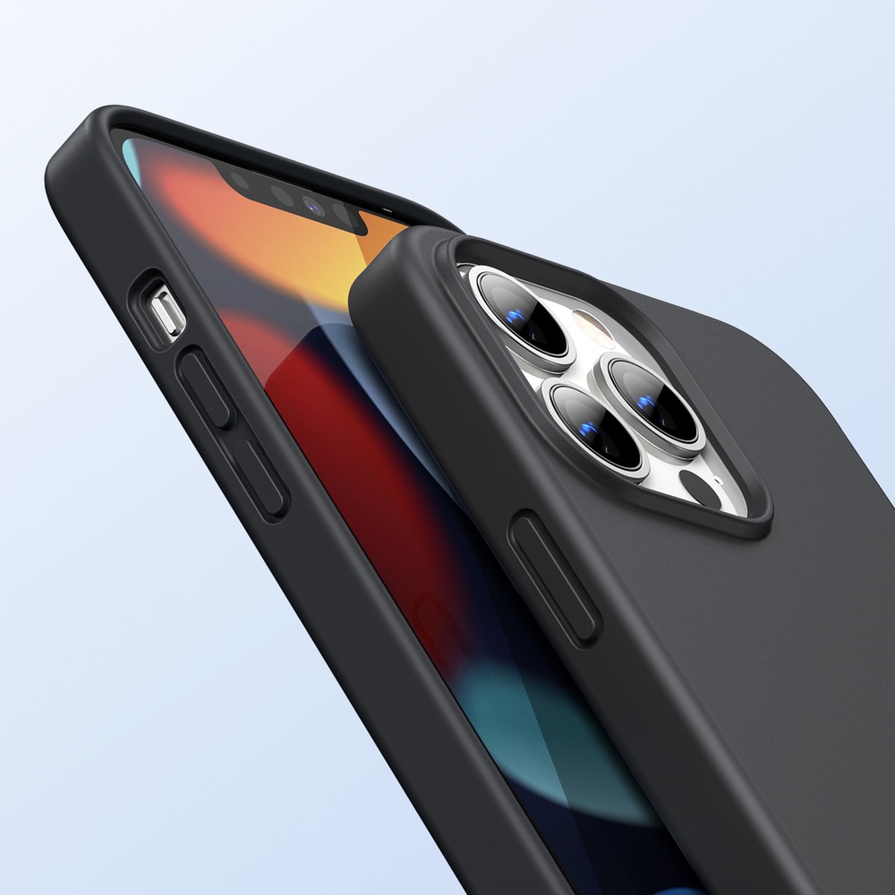 Ugreen Suojaava silikoni kotelo kumi joustava silikoni tapauksessa kansi iPhone 13 Pro Max musta