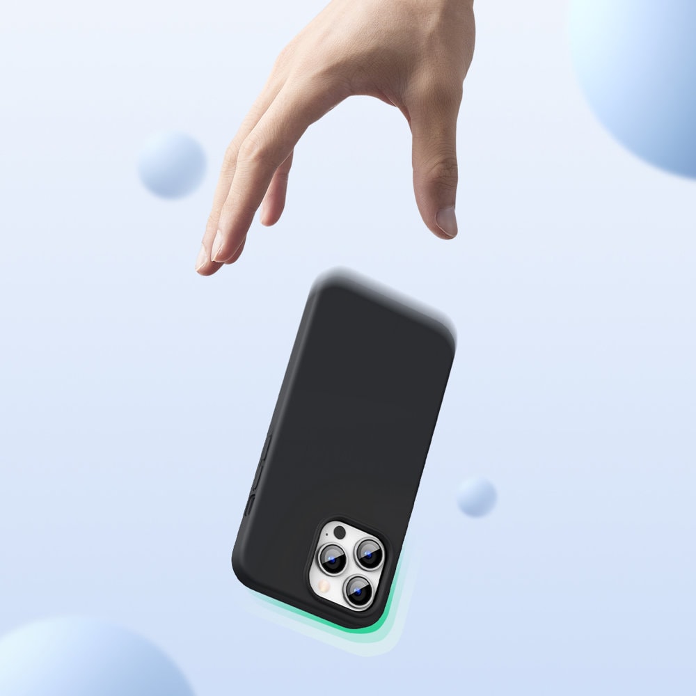 Ugreen Suojaava silikoni kotelo kumi joustava silikoni tapauksessa kansi iPhone 13 Pro Max musta