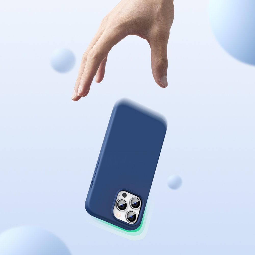 Ugreen Suojaava silikoni kotelo kumi joustava silikoni tapauksessa kansi iPhone 13 Pro Max sininen