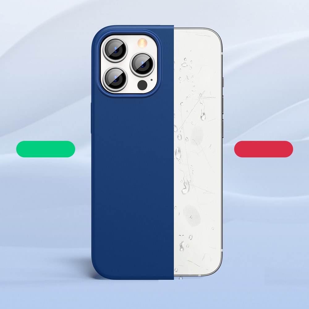 Ugreen Suojaava silikoni kotelo kumi joustava silikoni tapauksessa kansi iPhone 13 Pro Max sininen