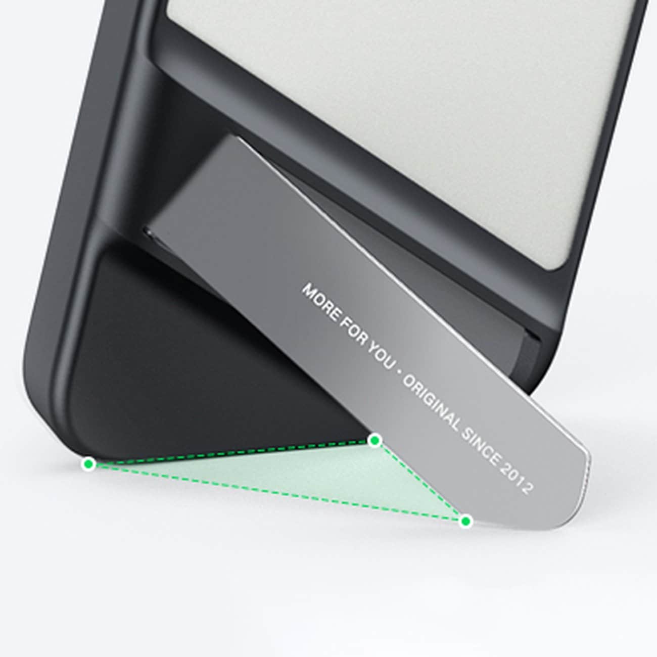 Ugreen LP635 Kickstand Kova Suojakotelo iPhone 14 Pro:lle Musta (90926) Geelikehys, jalusta