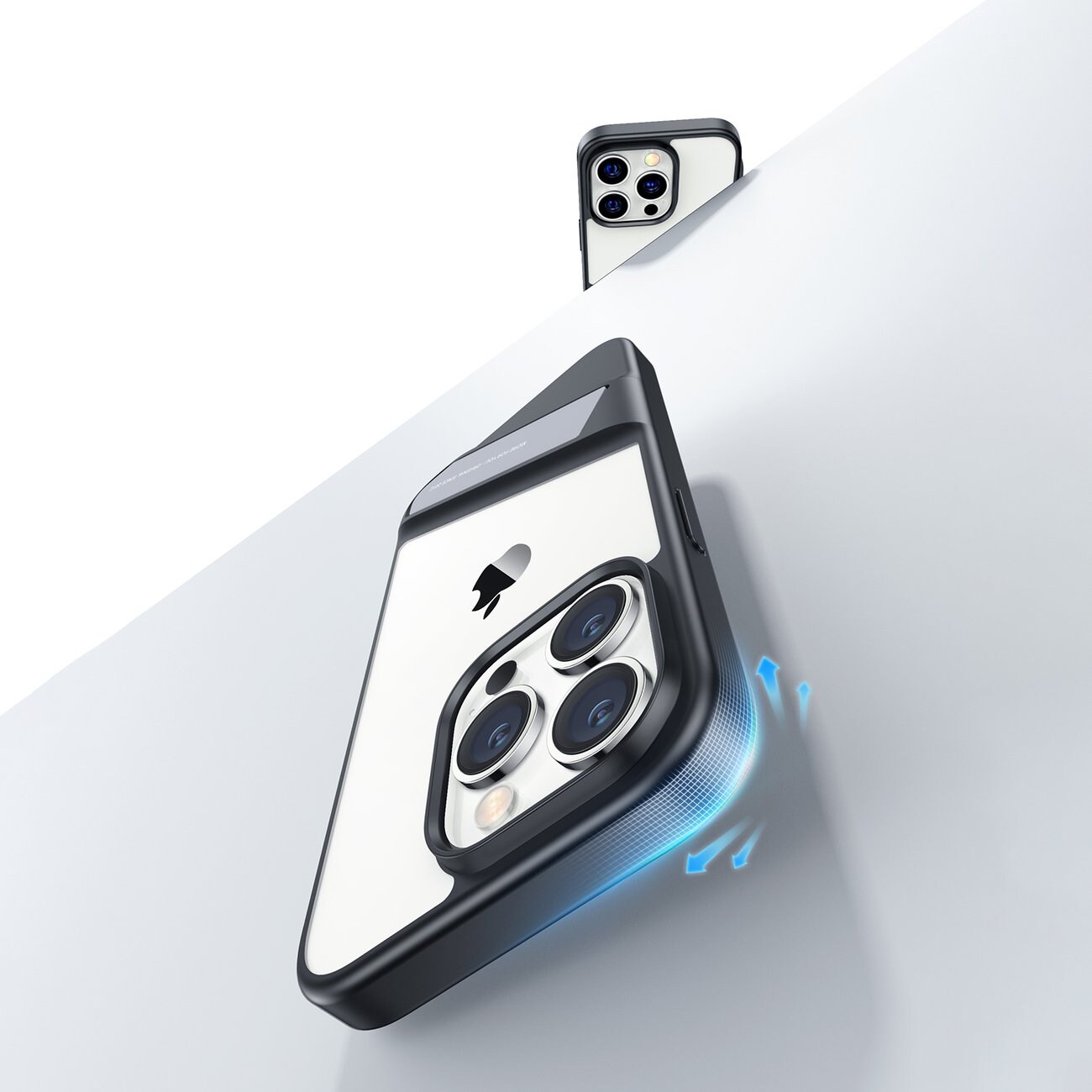Ugreen LP635 Kickstand Kova Suojakotelo iPhone 14 Pro:lle Musta (90926) Geelikehys, jalusta