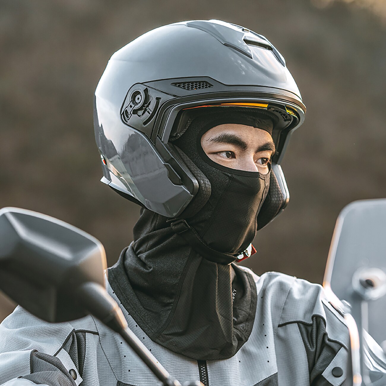 Wozinsky WKM-03B kasvonaamari moottoripyörä polkupyörä talvi balaclava - musta