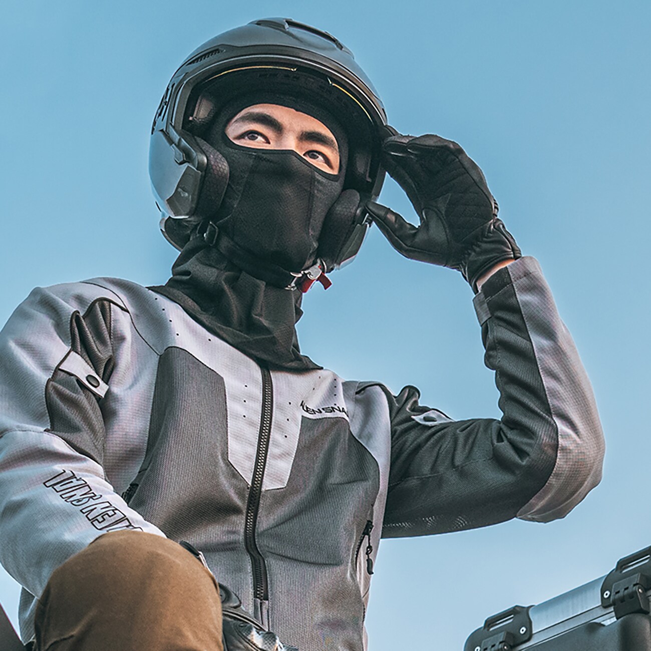 Wozinsky WKM-03B kasvonaamari moottoripyörä polkupyörä talvi balaclava - musta