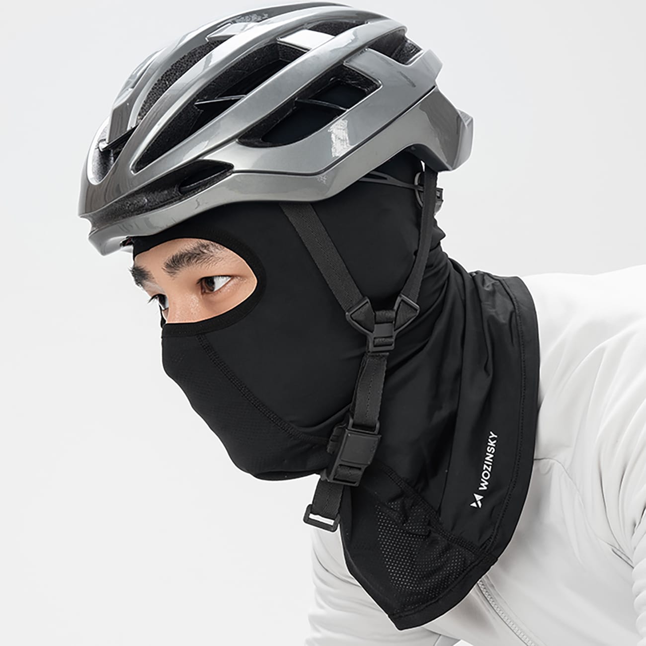 Wozinsky WKM-01B kasvonaamari moottoripyöräily polkupyörä balaclava - musta