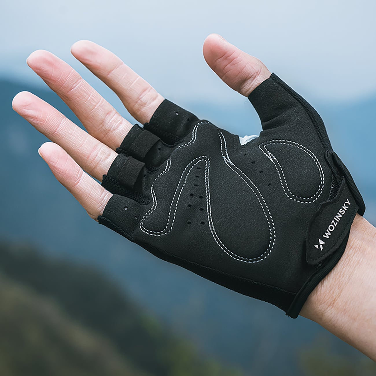 Wozinsky WRR-02XL pyöräilyhanskat koko XL - harmaa - harmaa